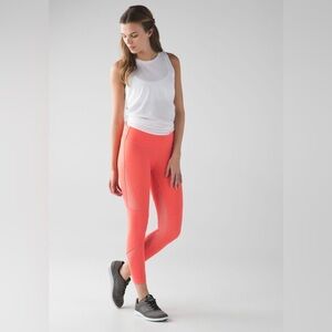 Lululemon Highest Times Pant/leggings Cape Red - Size 10